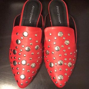 Studded Pointy Toe Mule